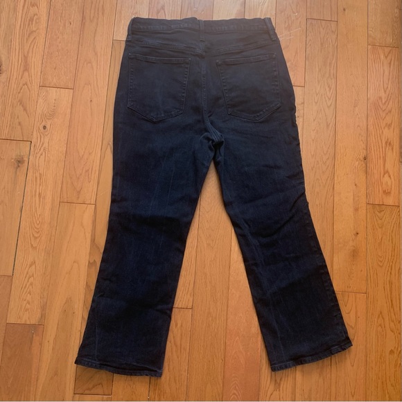 J. Crew mid-rise, flare crop, size 31, black - Picture 2 of 7